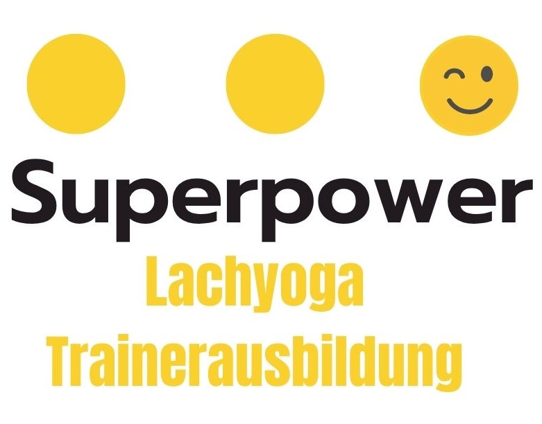 Trainerausbildung Lachyoga Text mit einem lachenden Smiley